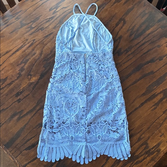 Lovers + Friends Blue Lace Dress - Picture 3 of 6